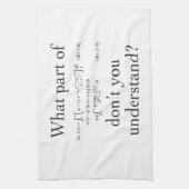 Welk deel van...? theedoek (Verticaal)
