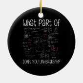 Welk deel van vergelijkingen begrijp je niet Wisku Keramisch Ornament (Achterkant)