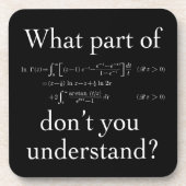 Welk deel van... Wit in het donker Drankjes Onderzetter (Voorkant)