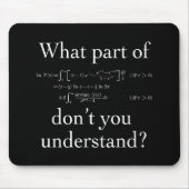 Welk deel van... Wit in het donker Muismat (Voorkant)