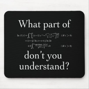 Welk deel van... Wit in het donker Muismat