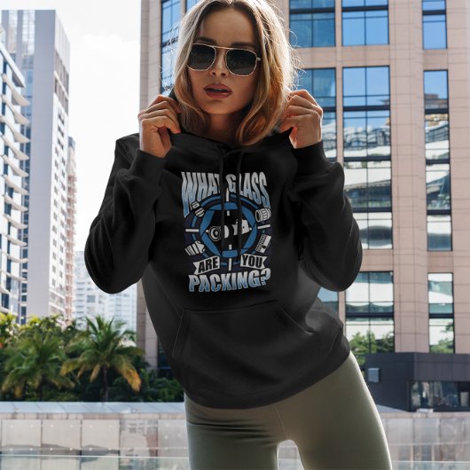 Welk glas ben je aan het inpakken - Grappige camer Hoodie