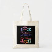 Welk nummer hebben we? Bunco Typography Black Tote Bag (Voorkant)