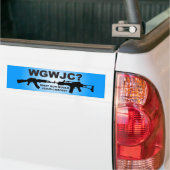 Welk Pistool zou Jezus kiezen? Bumpersticker (Op Truck)
