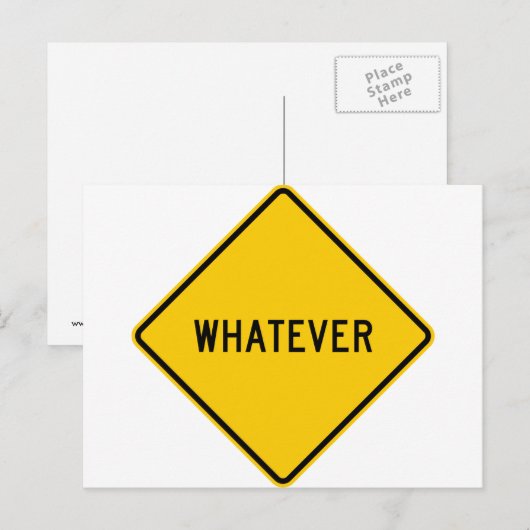 Welk snelwegteken ook briefkaart (Voorkant / Achterkant)