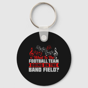 Welk Voetbalteam Op Marching Band Veld Funny Gi Sleutelhanger