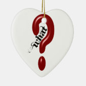 Welk vraagteken keramisch ornament (Rechts)