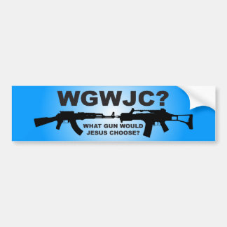 Welk wapen zou Jezus kiezen? Bumpersticker