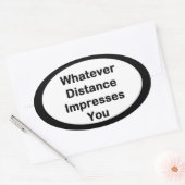 Welke afstand lopende Sticker (Envelop)