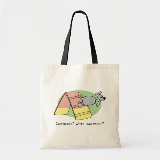 Welke contacten? Dog Agility Canvas tas (Voorkant)