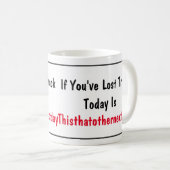 Welke dag is er vandaag? koffiemok (Voorkant rechts)