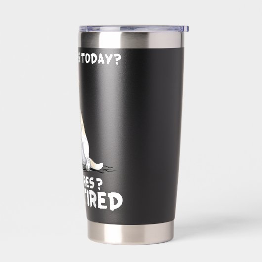 Welke dag is het vandaag wie geeft om Im gepension Geïsoleerde Drinkbeker (Links)