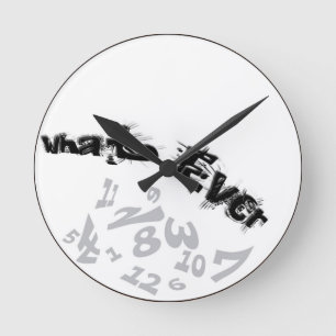 Welke decoratieve analoge wandklok ook