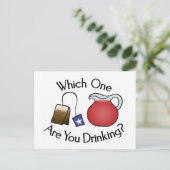 Welke Drink u? Briefkaart (Staand voorkant)