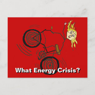 Welke energiecrisis? Ride a Bike! Briefkaart