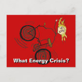 Welke energiecrisis? Ride a Bike! Briefkaart (Voorkant)