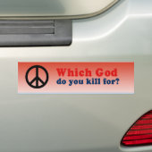 Welke God offer je op Bumpersticker (Op auto)