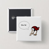 Welke griep? vierkante button 5,1 cm (Voorkant /achterkant)