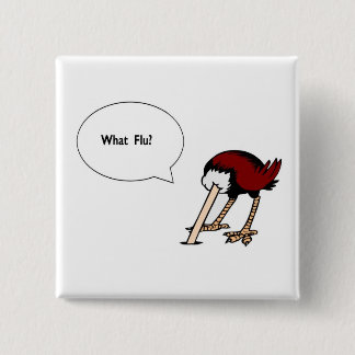 Welke griep? vierkante button 5,1 cm