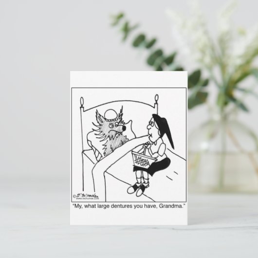 Welke grote gebitten hebt u? briefkaart (Staand voorkant)