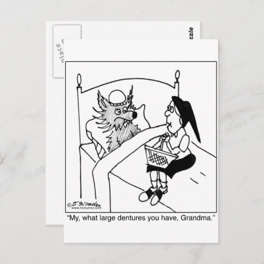 Welke grote gebitten hebt u? briefkaart (Voorkant / Achterkant)