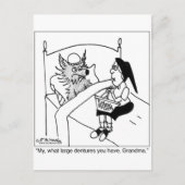 Welke grote gebitten hebt u? briefkaart (Voorkant)