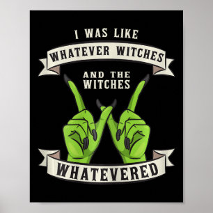 Welke heksen heks Wiccan kostuum plezier Halloween Poster