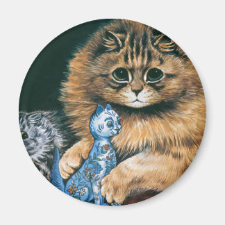 Welke hou ik het liefst van? Louis Wain Cat Artwor Magneet