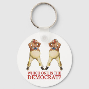 WELKE IS DE DEMOCRAT - TWEEDLE DEE OF DUM? SLEUTELHANGER
