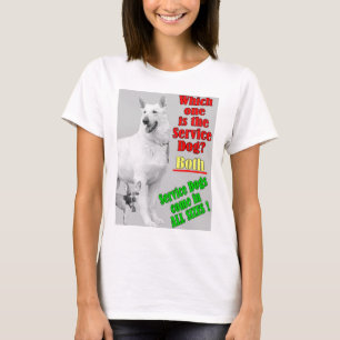 Welke is de service Dog? T-shirt