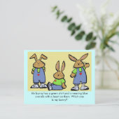 Welke is mijn Bunny? Briefkaart (Staand voorkant)