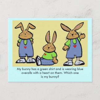 Welke is mijn Bunny? Briefkaart