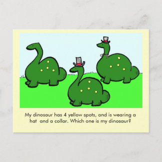 Welke is mijn dinosaurus? briefkaart