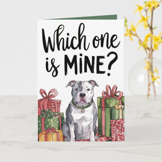 Welke is van mij | Kerstvakantiekaart (5x7) Kaart (Gele Bloem)