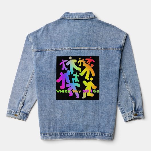Welke kant ga ik op? denim jacket (Achterkant)