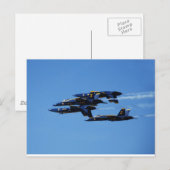 Welke kant op? Blue Angels  Briefkaart (Voorkant / Achterkant)