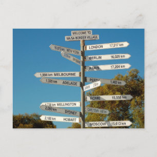 Welke kant op? briefkaart