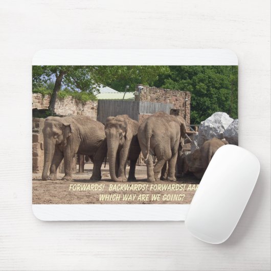 Welke kant op? muismat (Met muis)