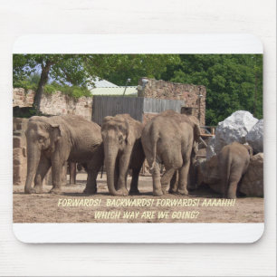 Welke kant op? muismat