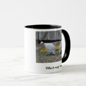 Welke kant op. parelhoenders mok (Voorkant rechts)