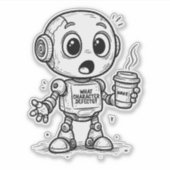 Welke karaktergebreken? – Grappig nuchterheid cade Sticker (Voorkant)