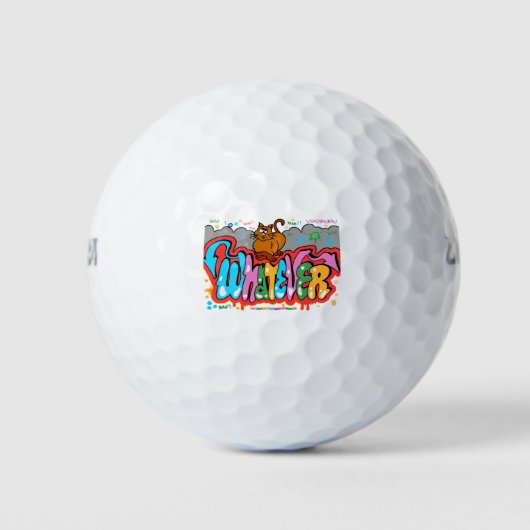 Welke kat dan ook golfballen (Voorkant)