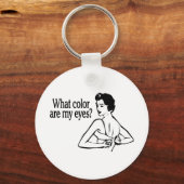 Welke kleur is mijn ogen Retro? Sleutelhanger (Voorkant)