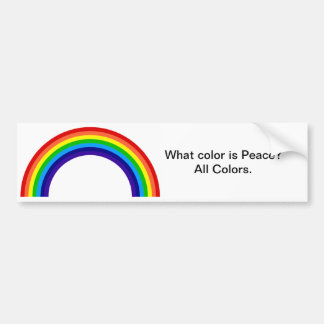 Welke kleur is Peace? Bumpersticker