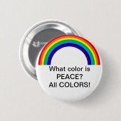 Welke kleur is Peace? Ronde Button 5,7 Cm (Voorkant /achterkant)
