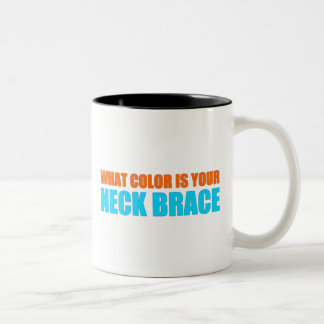 Welke kleur is uw nekvlek? tweekleurige koffiemok