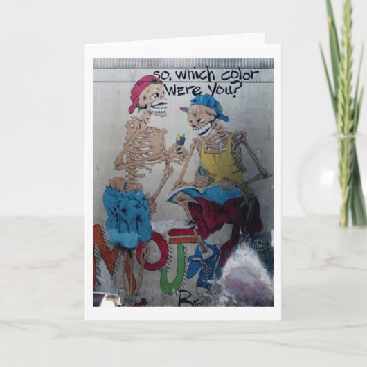 Welke kleur u Wenskaart was Kaart (Voorkant)