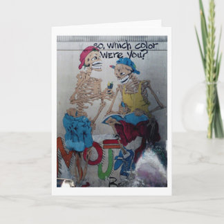 Welke kleur u Wenskaart was Kaart