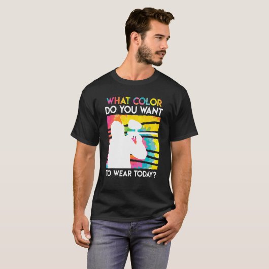 Welke kleur wilt u vandaag nog Draag? T-shirt (Voorkant volledig)