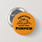 Welke kruiden uw pompoen - Herfst Button (Voorkant /achterkant)